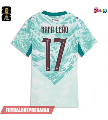 Lacne Ženy Futbalové dres Portugalsko Rafael Leao #17 MS 2026 Krátky Rukáv - Preč